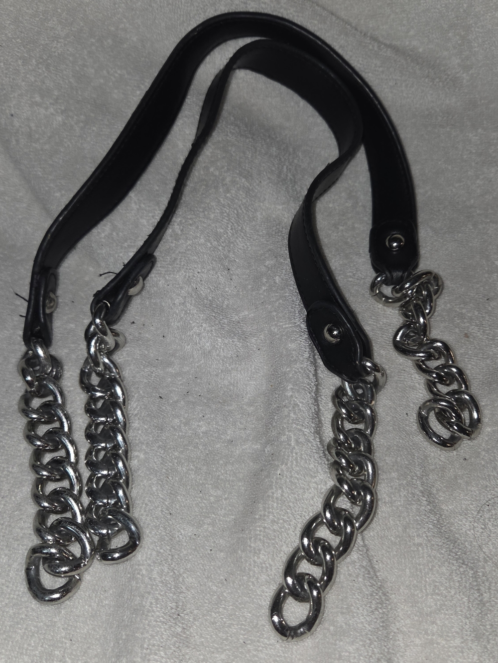 Miche Black and Silver Chain Handbag Strap - Classic Replacement